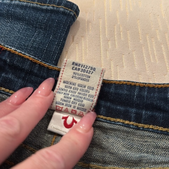 TRUE RELIGION Girls’ Julie Straight Leg Jeans, size 7 - Picture 14 of 16